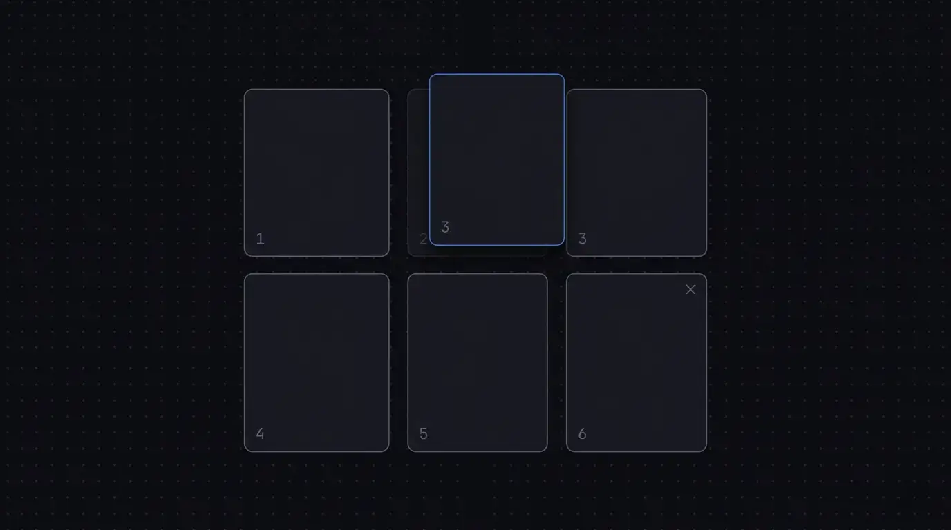 A browser window showing a PDF editor with pages being reordered